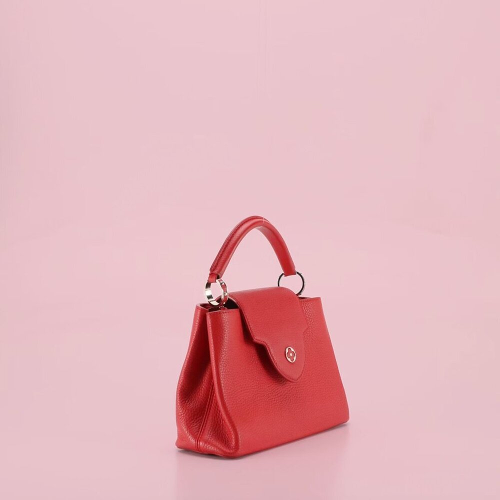 Louis Vuitton Red Taurillon Capucines BB Bag - Picture 3 of 8